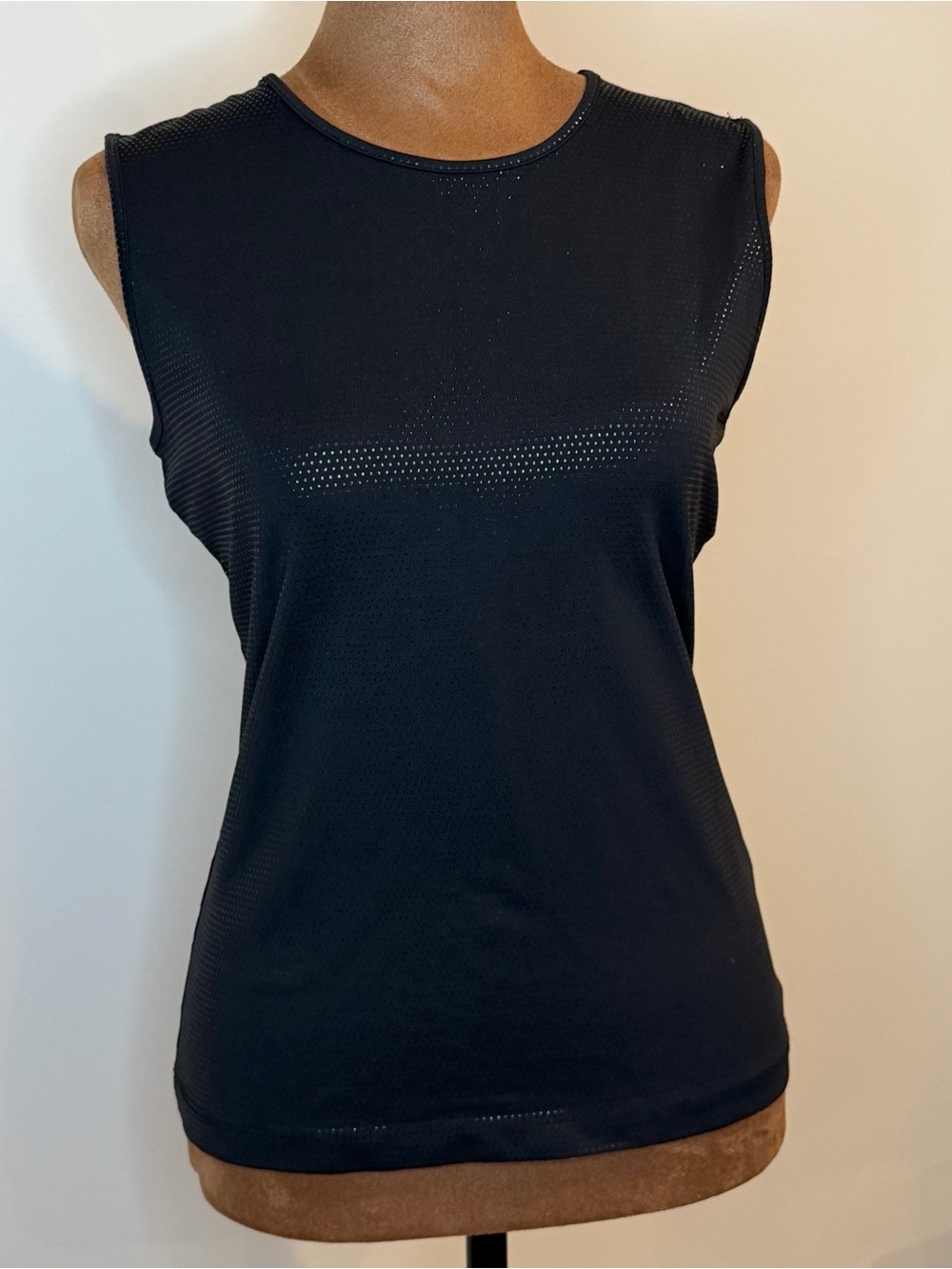 The Limited Black Shimmery Textured Tank Top
